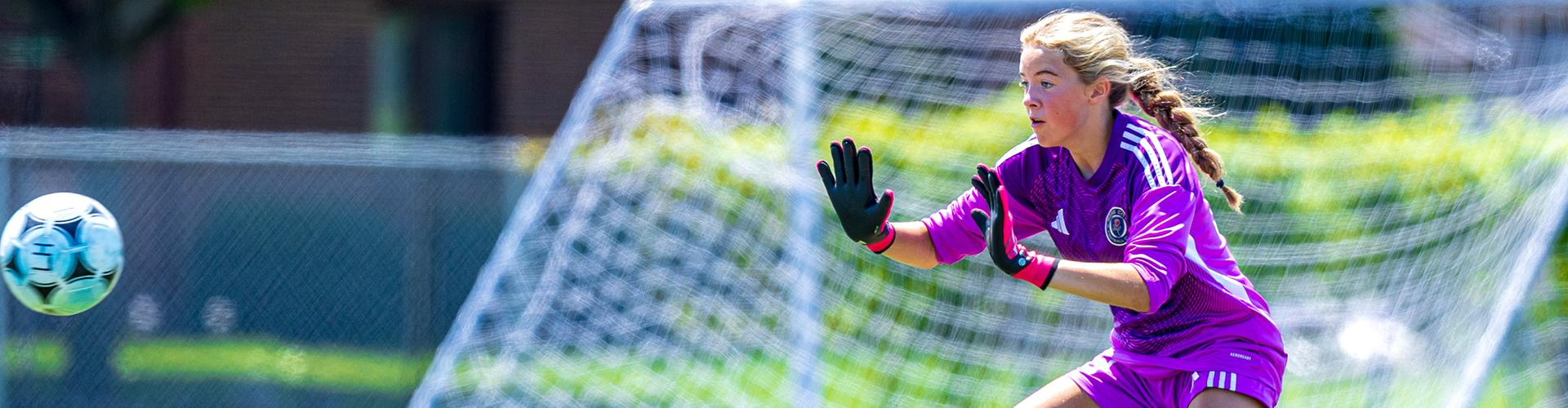 Goalie with the ball 