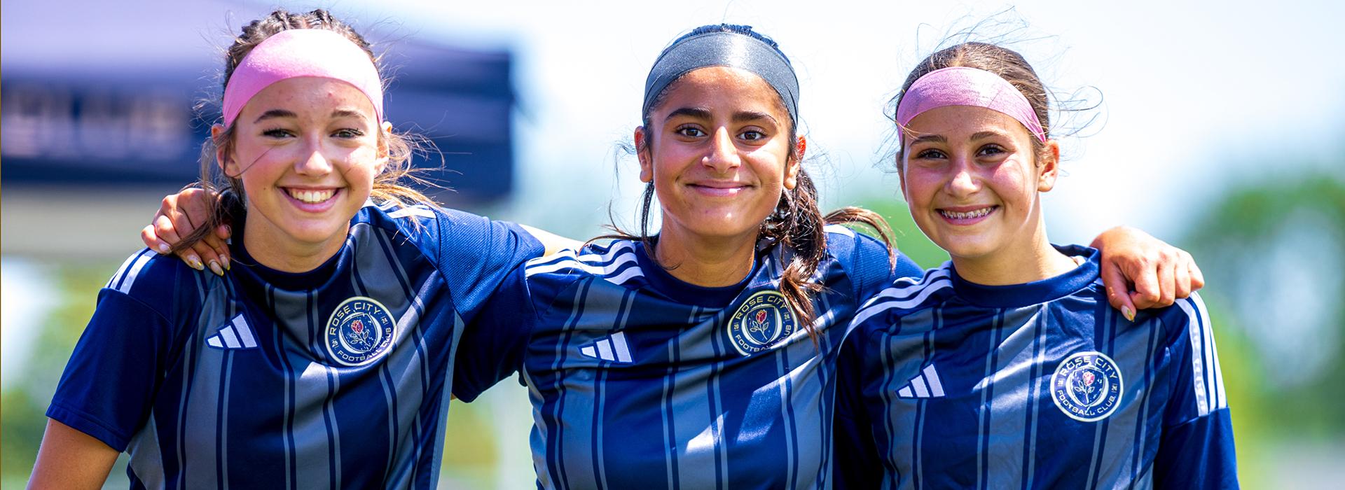 Three female players